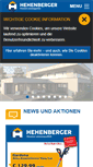 Mobile Screenshot of hehenberger-bau.at